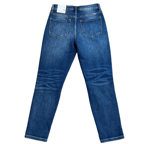 KANCAN JEANS MILAN HIGH RISE MOM SIZE 5/26 DISTRESSED KC9197D RELAXED FIT NWT - Picture 2 of 14